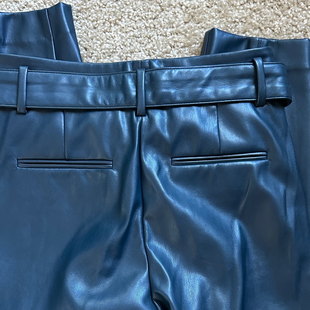 Ann Taylor Midnight Blue Cropped Pants with Belt - Picture 5 of 5